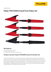 Thumbnail of document Data Sheet - FTP17XXPQ Fused Test Probes Set